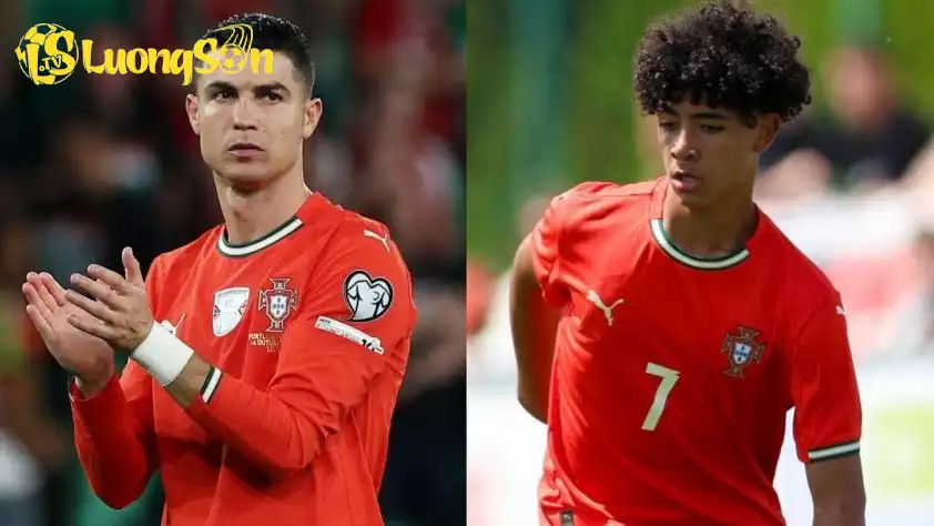 Viễn cảnh Ronaldo sát cánh cùng cậu con trai là hoàn toàn có thể xảy ra (Ảnh: GOAL).