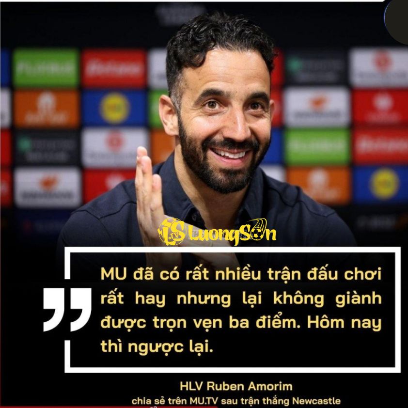 HLV Ruben Amorim chia sẻ trên MU.TV sau trận thắng Newcastle